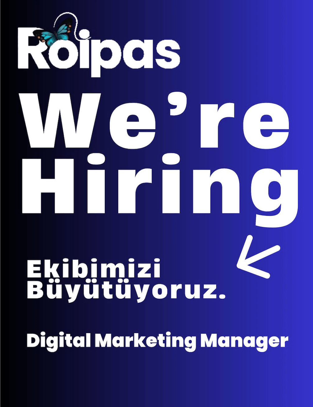 Roipas, Dijital Pazarlama Uzmanı Arıyor!