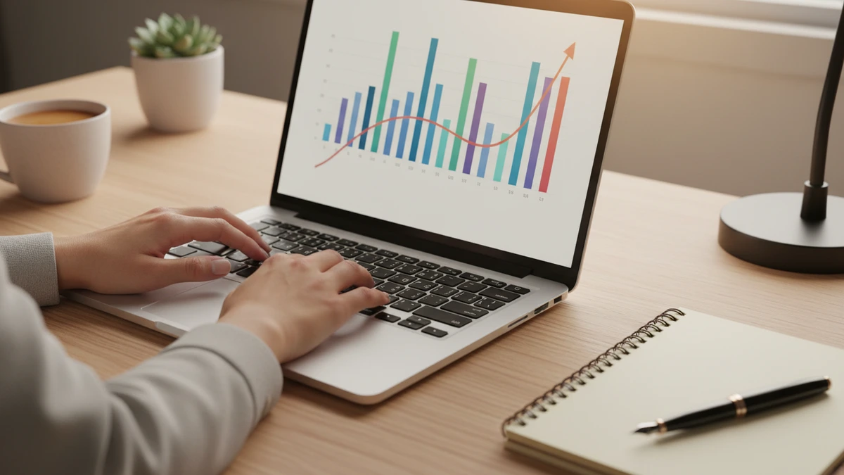 İçerik üreticisi reklam gelirini analiz ekranında inceliyor