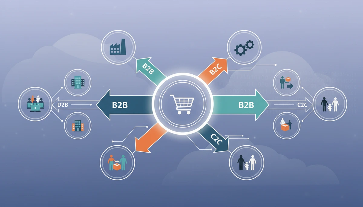 E-ticaret türleri: kim kime satıyor?