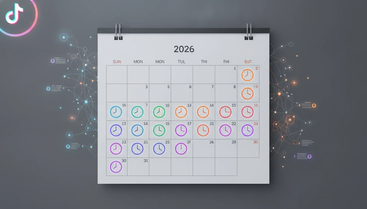 2026 için gün gün en iyi TikTok paylaşım saatleri