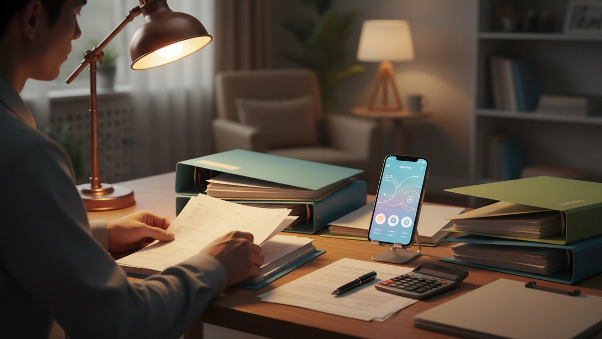 Evrak ve telefonla vergi işlerini düzenleyen içerik üreticisi